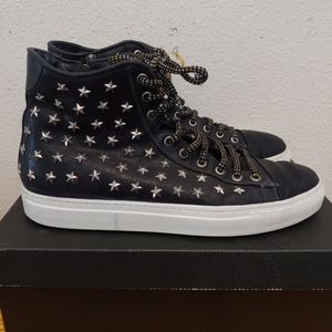 Dsquared2 Star Studded Leather Sneakers